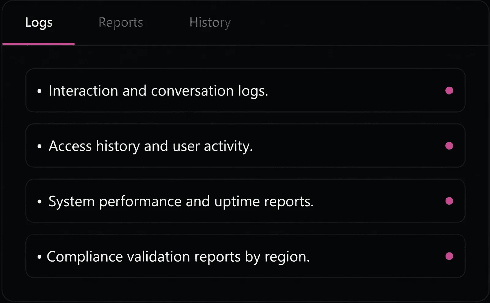 Compliance Logs